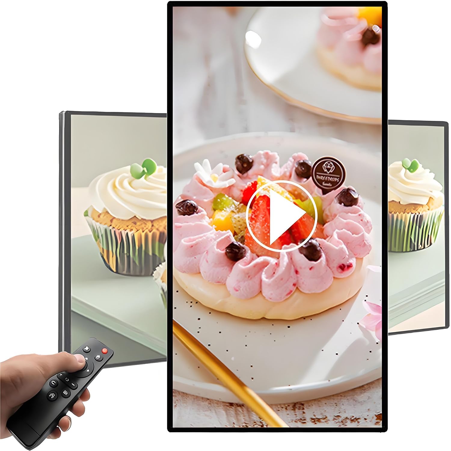 Cyfrowy ekran reklamowy, LED Full HD 1080P, automatyczne odtwarzanie multimediów, obsługa WiFi/USB/SD, tryb poziomy/pionowy, obsługa odtwarzania zdjęć i wideo przez USB 18.5in