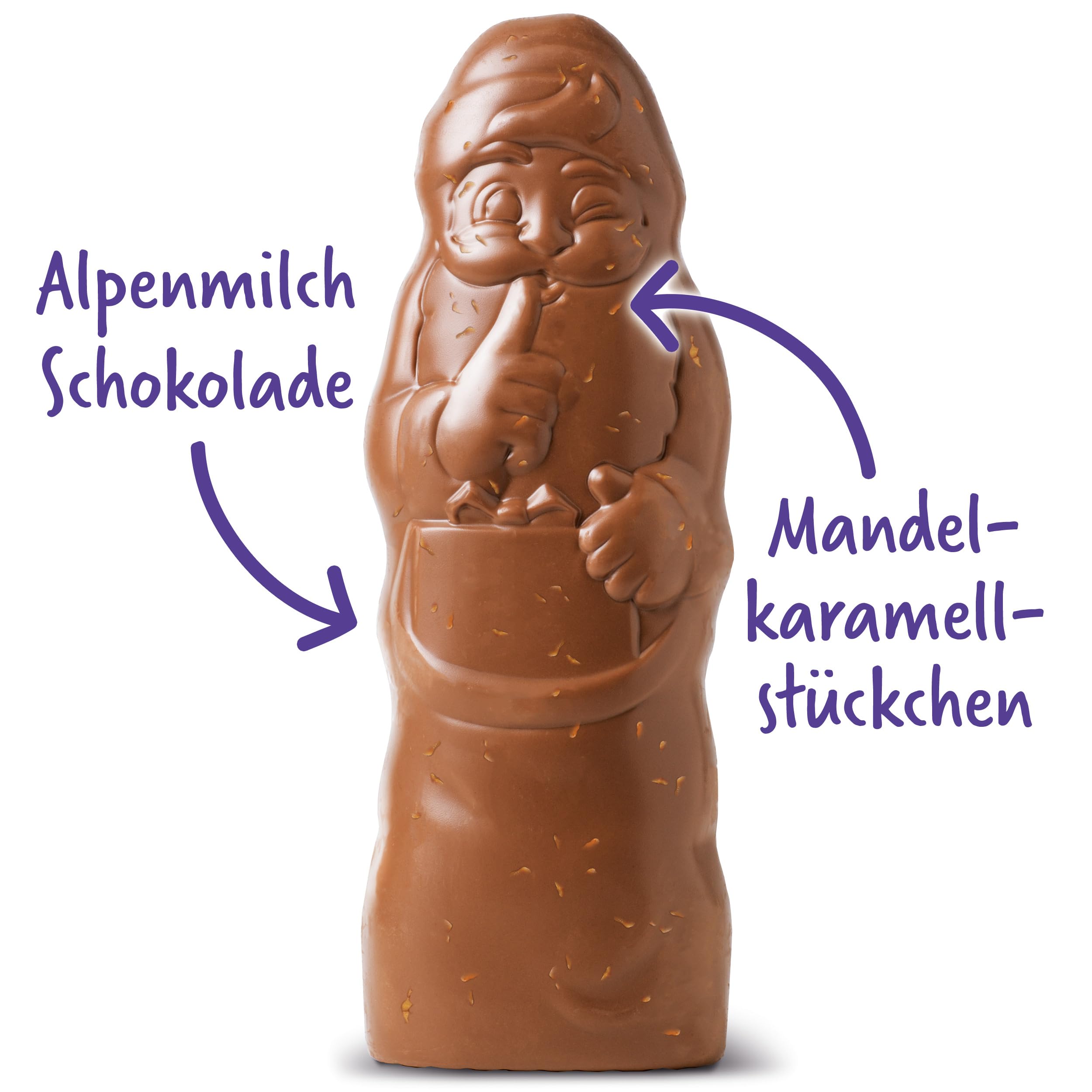 Milka Weihnachtsmann Daim, 45 g (24er-Pack)