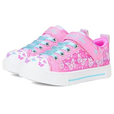 SKECHERS KIDS Twinkle Sparks Ombre Flutte (Little Kid) Girls Shoes Hot Pink/Multi