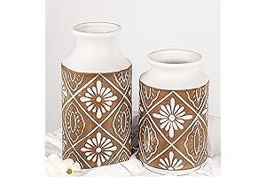 Artesania Mexicana de Barro: Unique Rustic Ceramic Vase Set for Home Décor