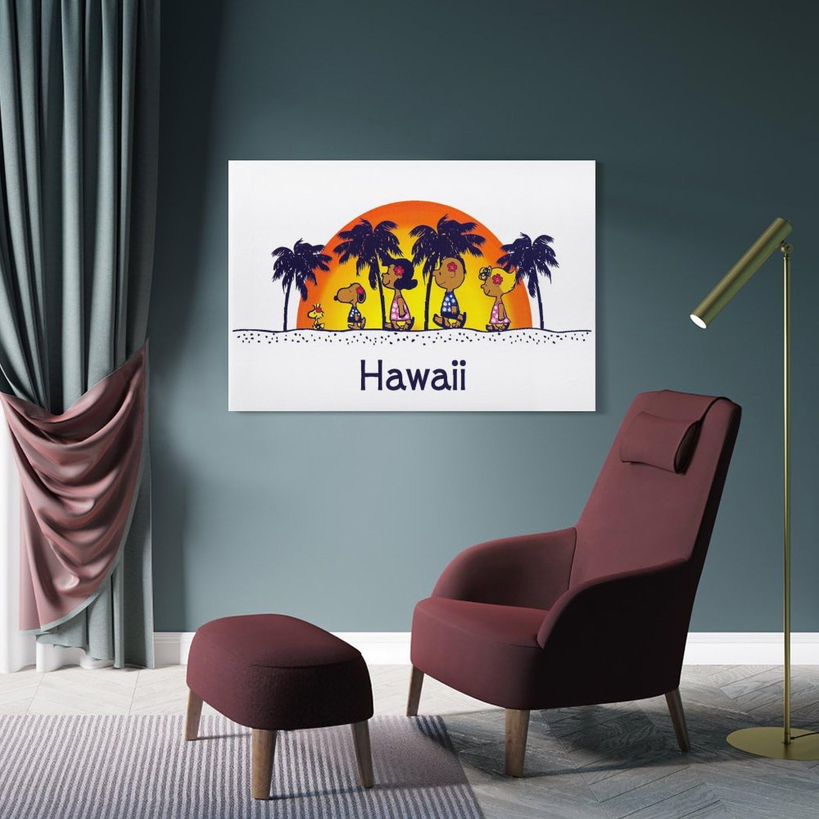 Amazon.co.jp: Snoopy ピーナッツ スヌーピー ハワイ ポスター