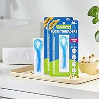 Vista 7 de RioRand Enjuagadores de hilo dental, herramienta esencial para mantener la salud bucal con frenos, puentes e implantes, 200 unidades (paquete de 4)