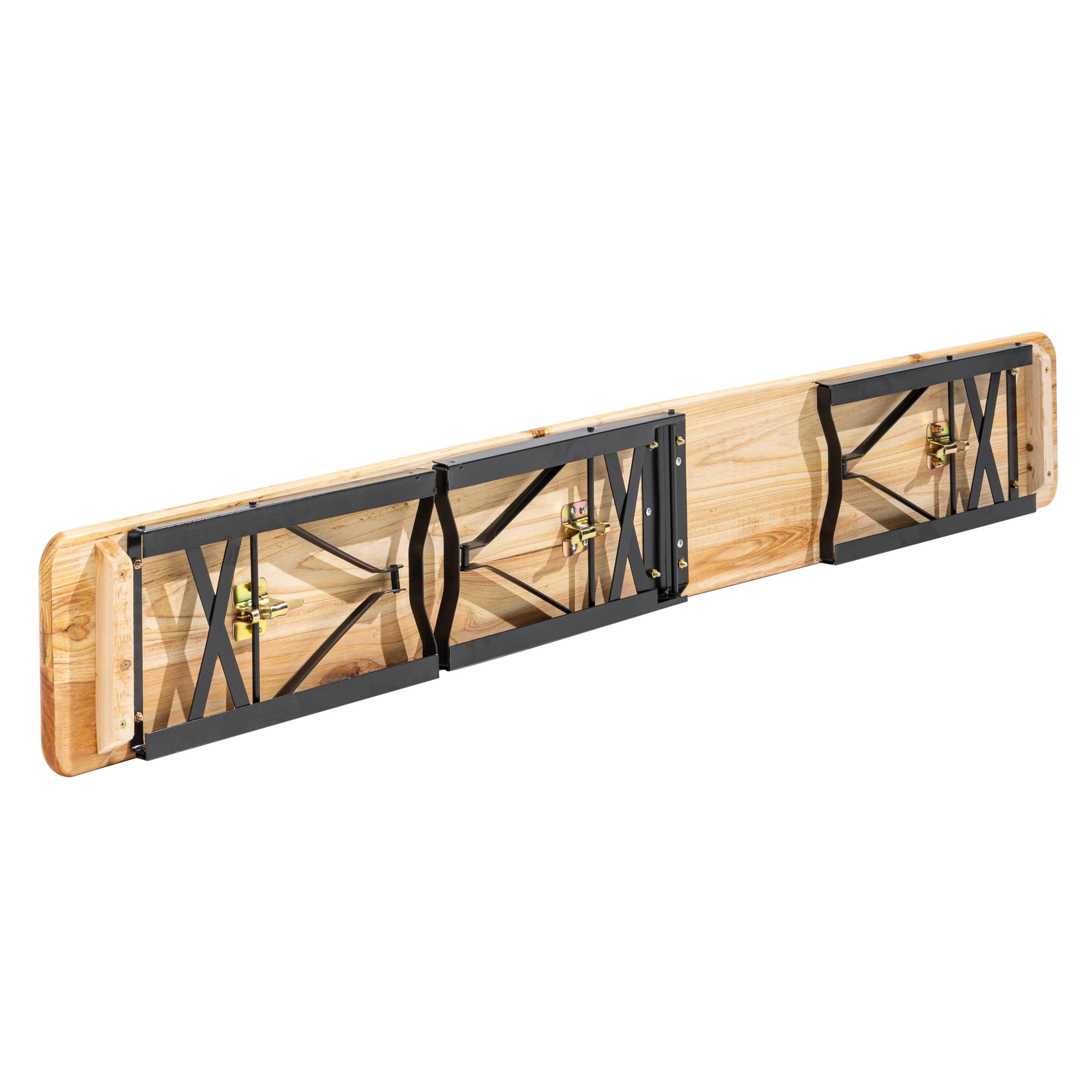 MobEventPro Lot de 2 bancs pliants Brasserie en Bois 180 cm