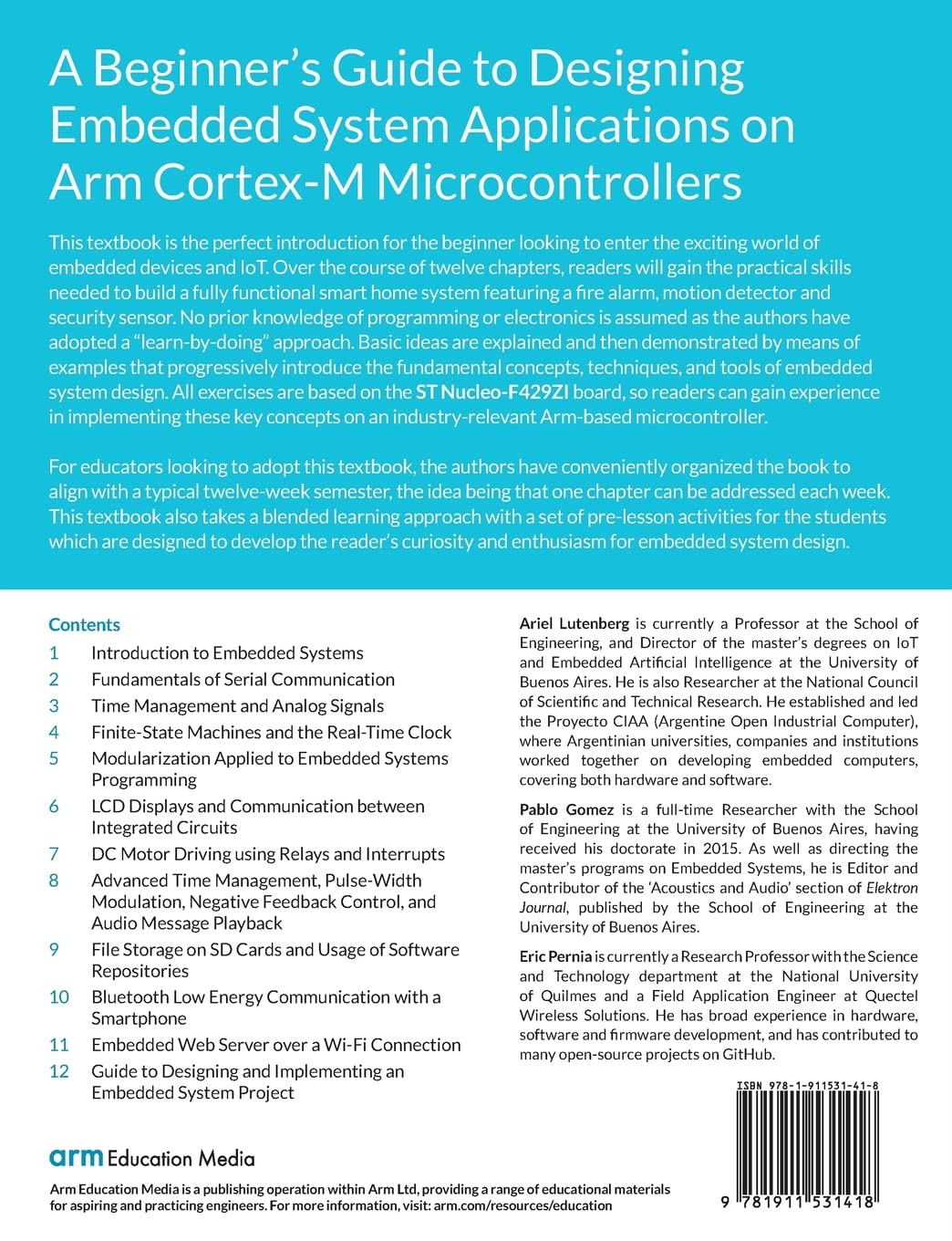 A Beginner's Guide to Designing Embedded System Applications on Arm Cortex-M Microcontrollers
