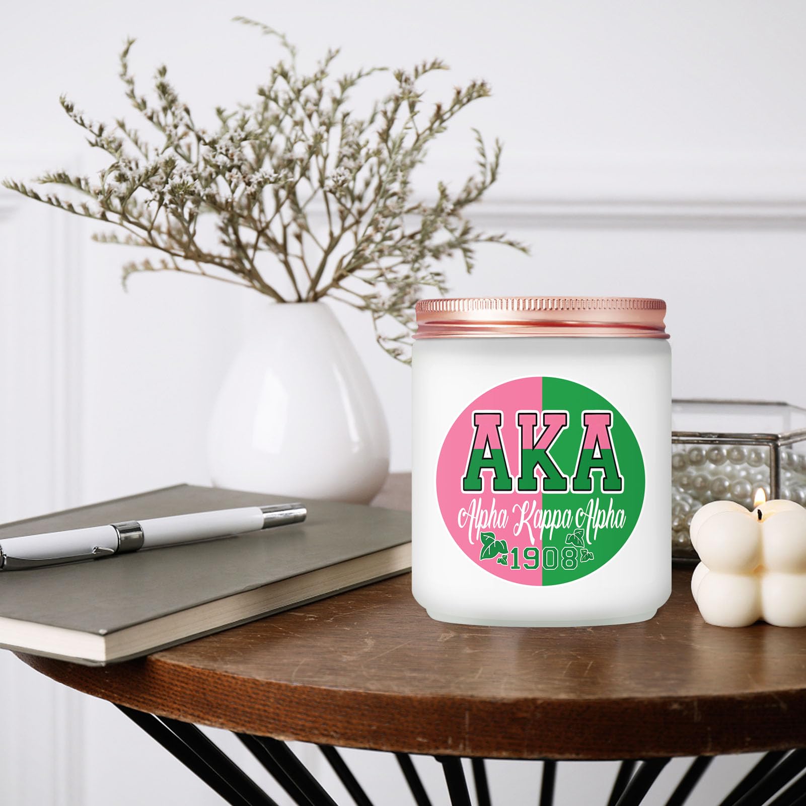 Maybeone Aka Sorority Gifts for Women - Sorority Gift for Sister - 7 Oz Aka Paraphernalia Lavender Candle