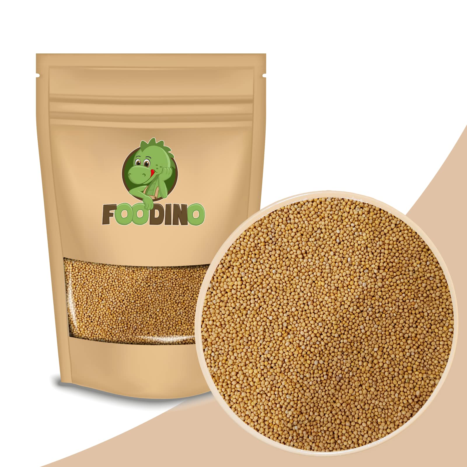 FOODINO 10kg Senfkörner gelb ganz naturbelassen rein