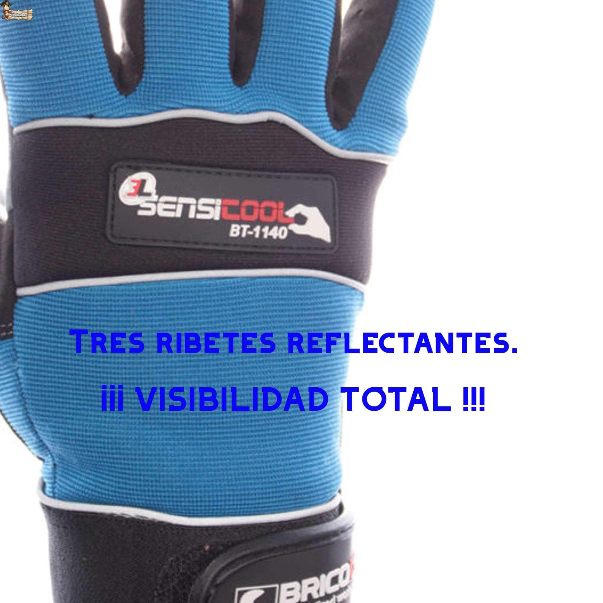 BricoLoco.com Guante trabajo sin dedos. 24 PARES. Alta destreza. Piel y tejido elástico expándex. Ajuste por velcro. Refuerzos texturizados en palma. Mayor protección y agarre. (24, Talla 10)