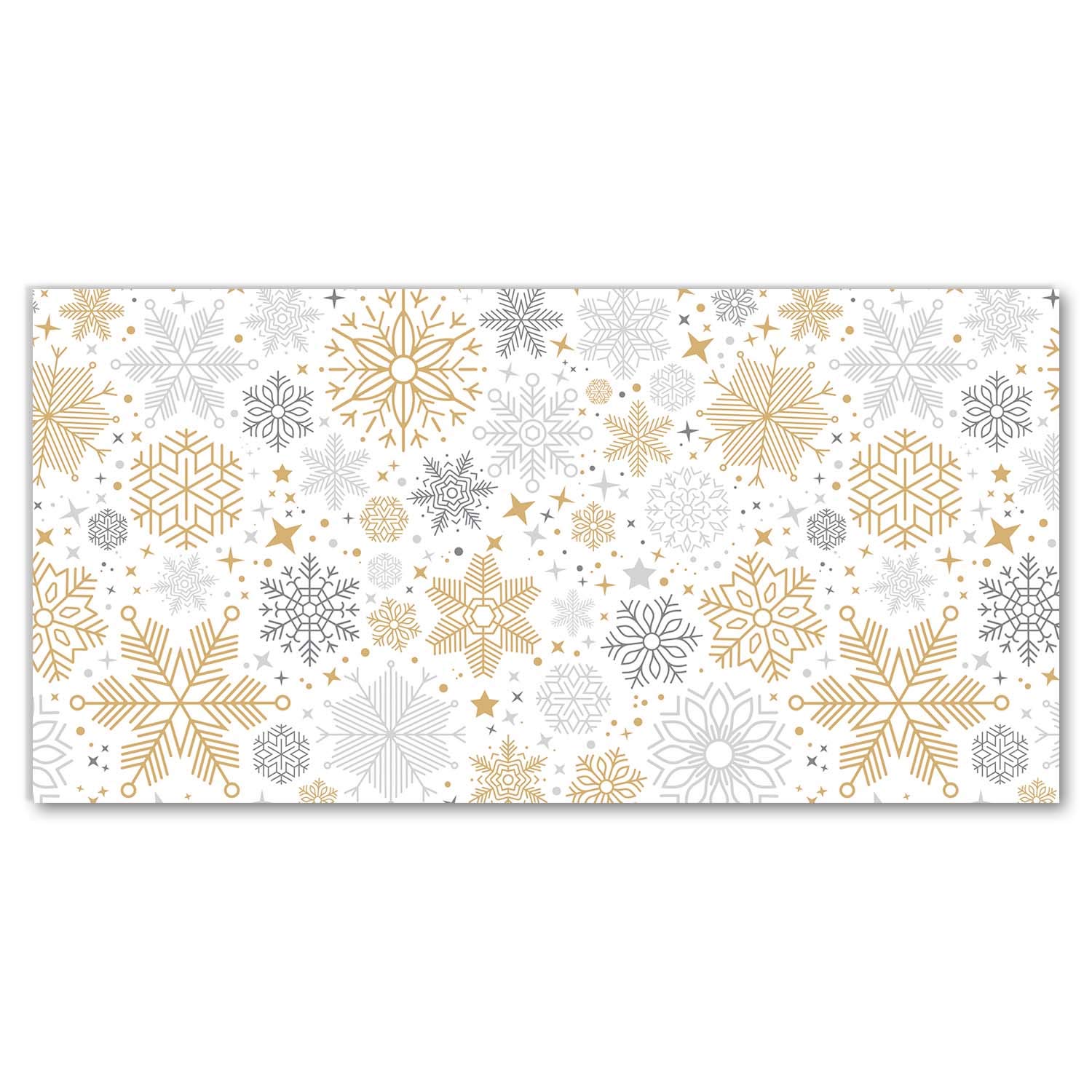 Impression verre sécurité Noël Tulup 140x70 tableau mural flocons neige