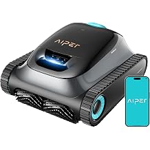 2026 upgrade AIPER Scuba S1 pool robot floor and wall waterline cleaning double filtration 270 min runtime intelligent navigation app control and OTA updates for built-in and above-ground pools