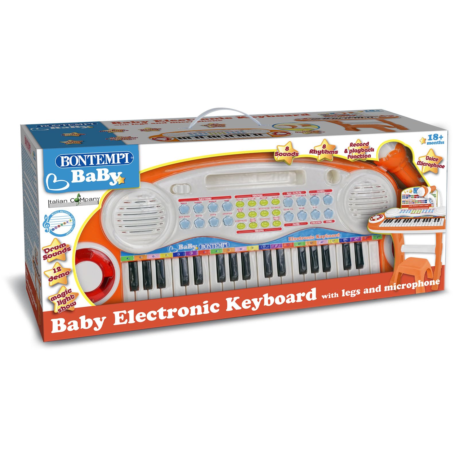 Bontempi - MiniMaestro: Tastiera Giocattolo Elettronica, 480x550x200 mm