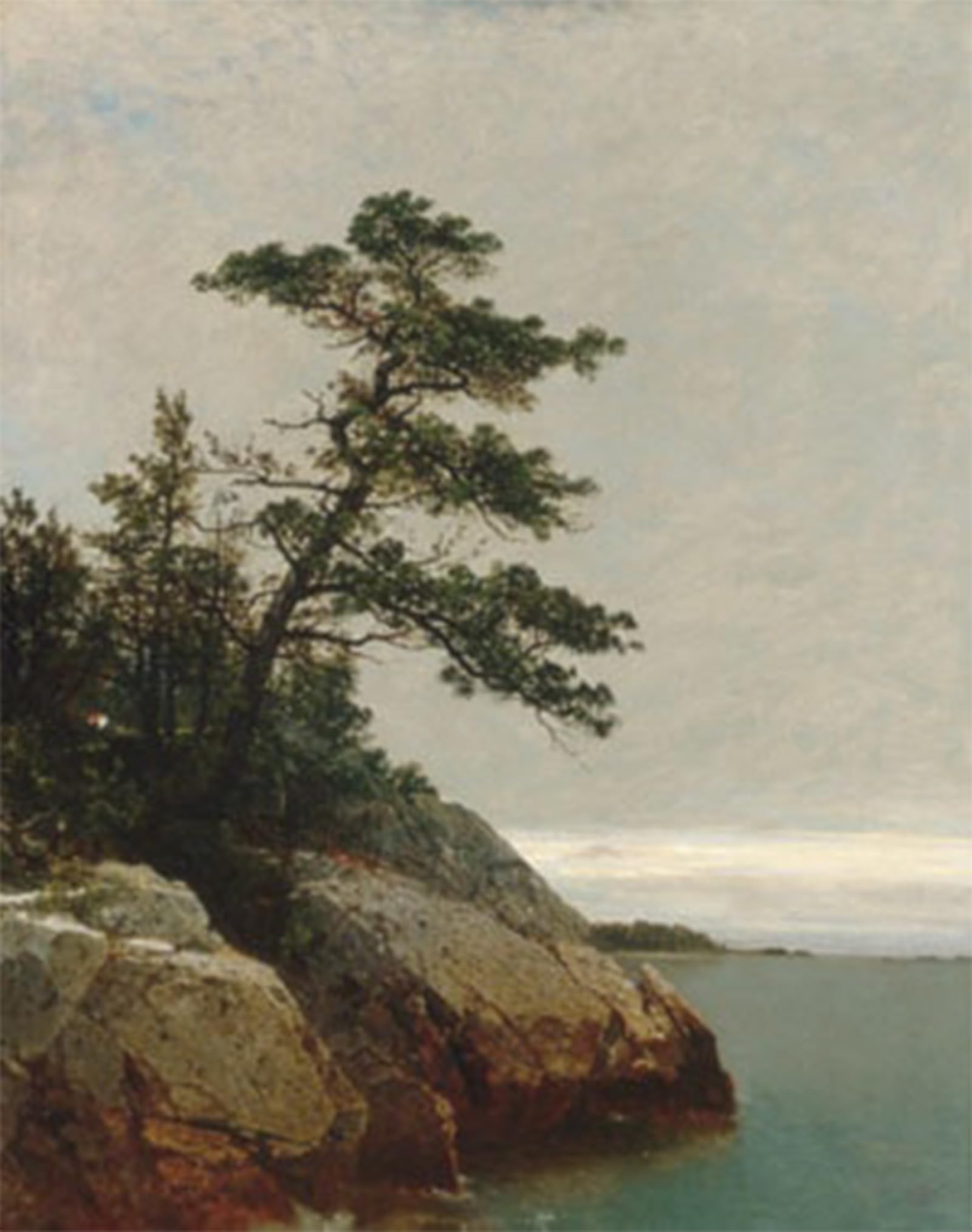 Serendipitp No Frame Aesthetic Poster Photo Wall Print Retro Picture The Old Pine Darien Connecticut John Frederick Kensett Modern Wall Artwork For Home Decor 60X90cm
