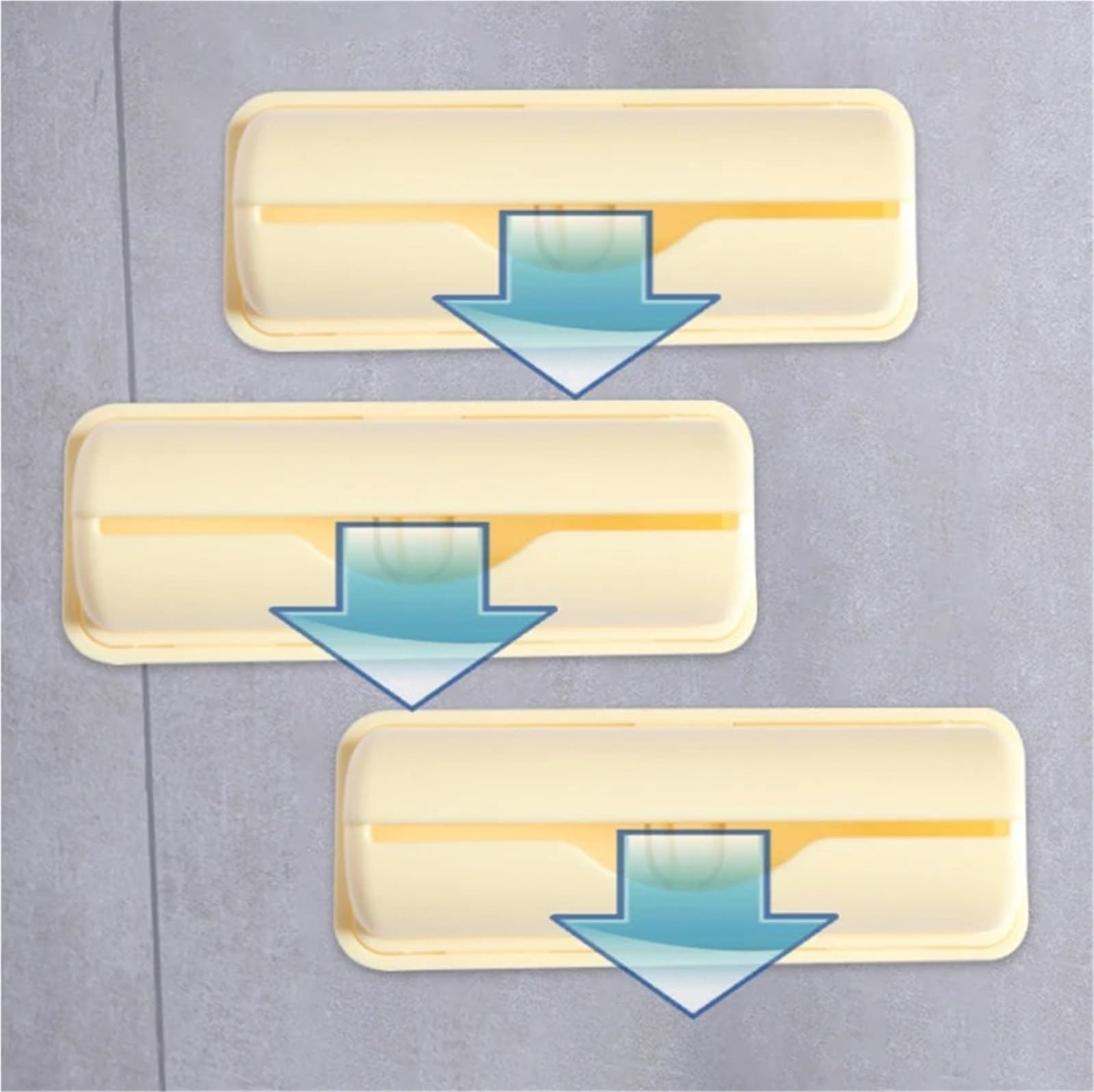 5 uds. Cajas de Bolsas Basura, plástico for Cocina, Organizador contenedores, Cajas Almacenamiento dispensadoras artículos Diversos for el hogar y baño para Cocina y Baño(Yellow)