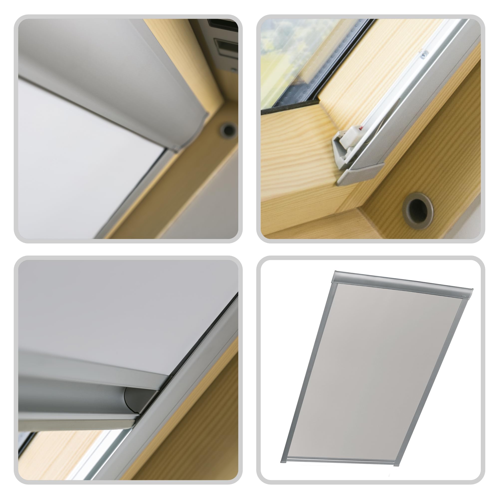 FAKRO - ARF Dachfenster Verdunkelung - Dachfenster Rollo - 78x118cm - Lässt kein Licht Durch, Schützt vor Sonne und UV-Strahlung - Verdunkelungsrollo mit Sonnenschutz - Farbe 265