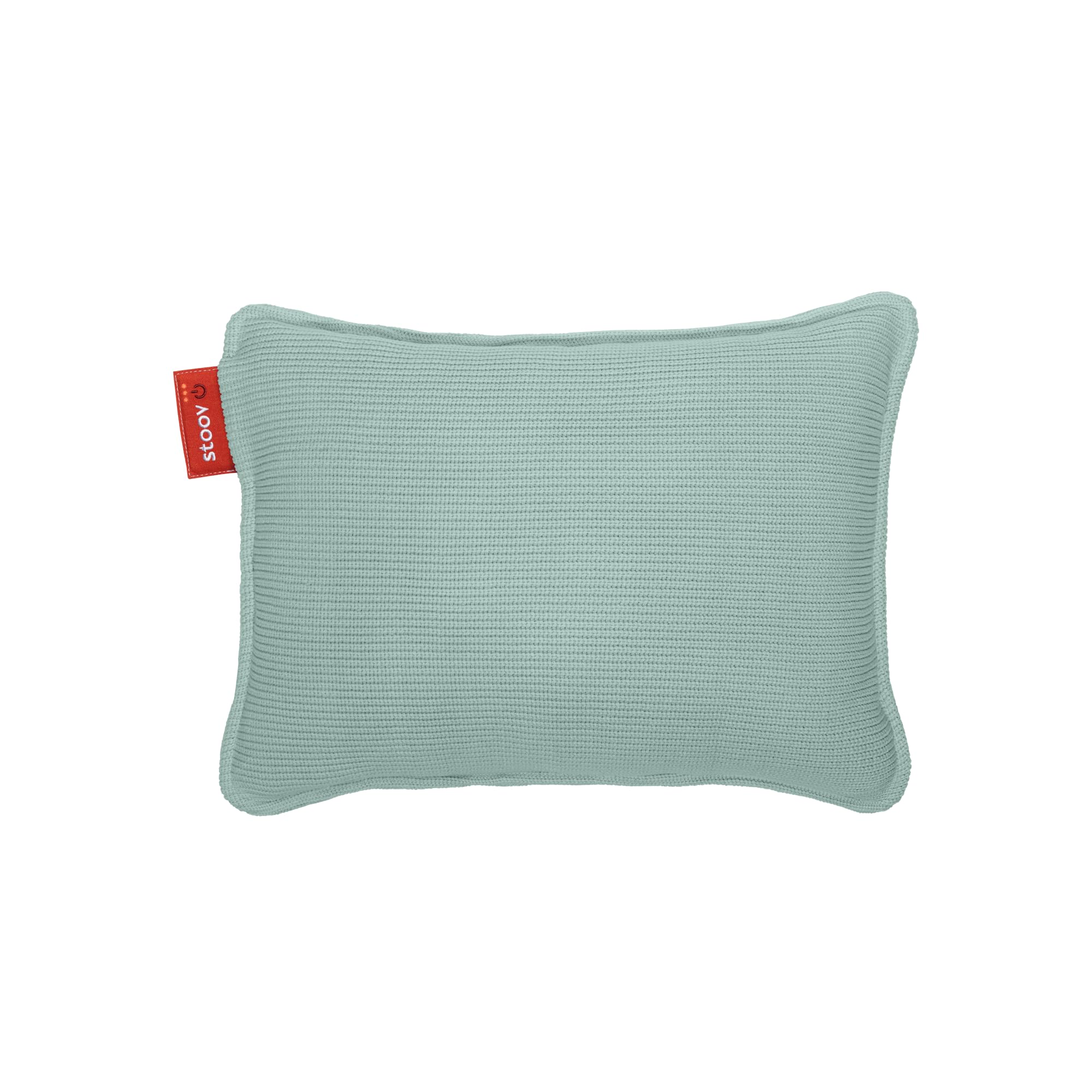 Stoov Heizkissen mit Abschaltautomatik - Kabelloses Wärmekissen mit Standard Akku: 2 bis 4 Std. Wärme - Elektrische Wärmflasche für Rücken & Nacken - Ploov¹ 45x60 cm Gestrickt Grün