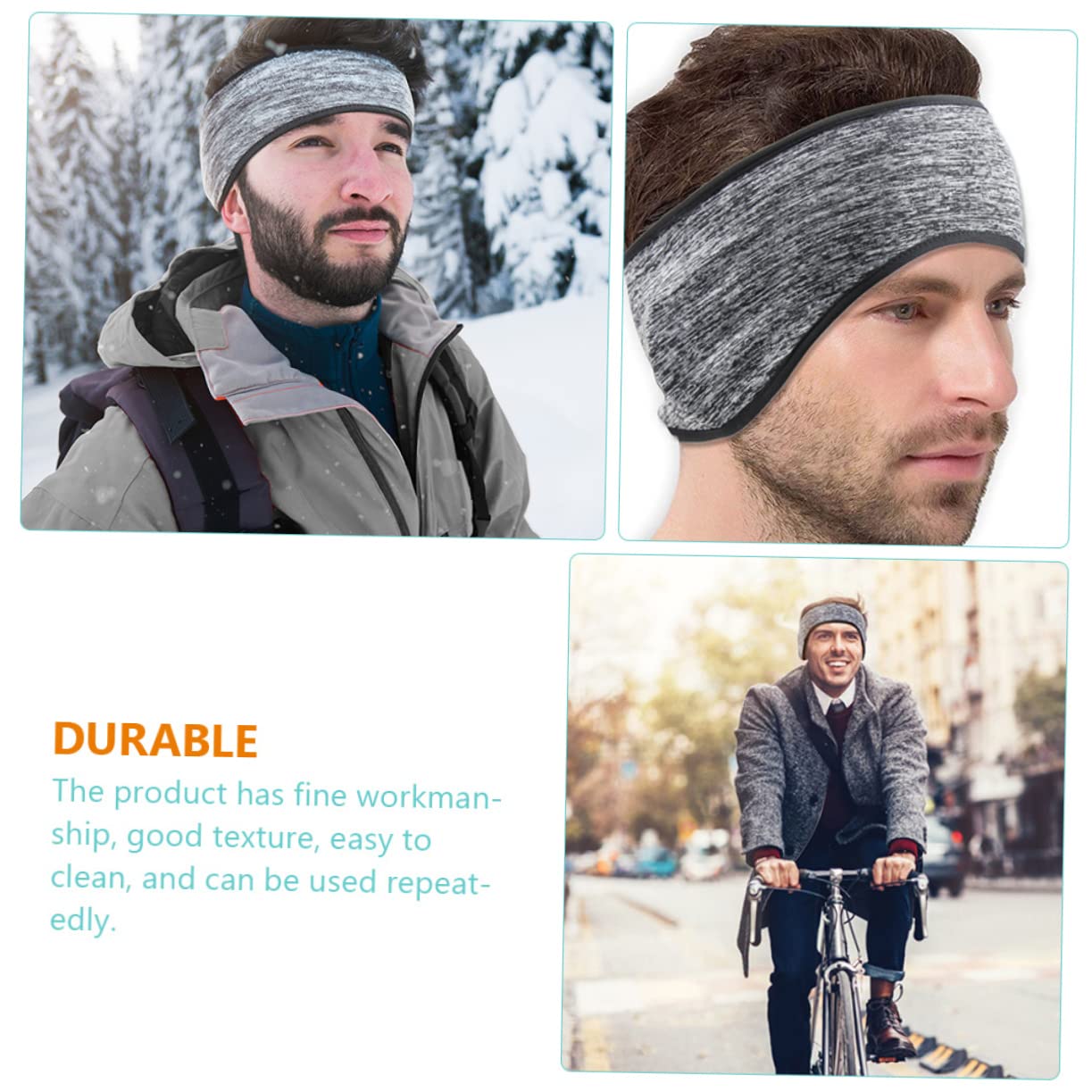Bandeau Hiver Couvre Oreilles Sportsif Froid Accessoires pour Cyclisme Et Activités Extérieures