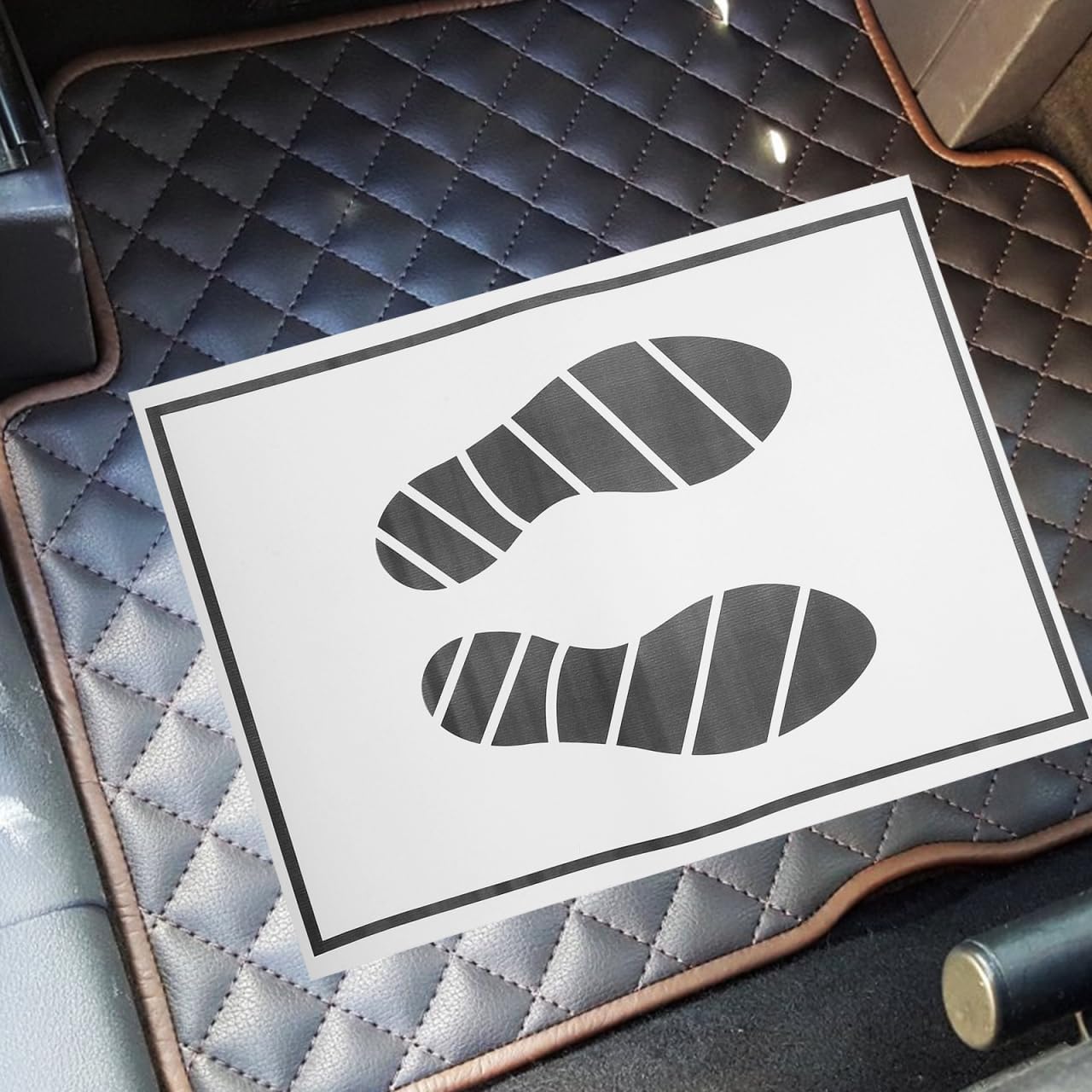 25pcs Car Paper Floor Mats, Disposable Automotive Floor Pads Portable Car Carpet Paper Foot Mats for Protection Auto Vehicles