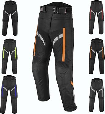Men Motorcycle Waterproof Textile Cordura Trouser CE Approved Protection Motorbike Riding Hip Knee Protective Pant