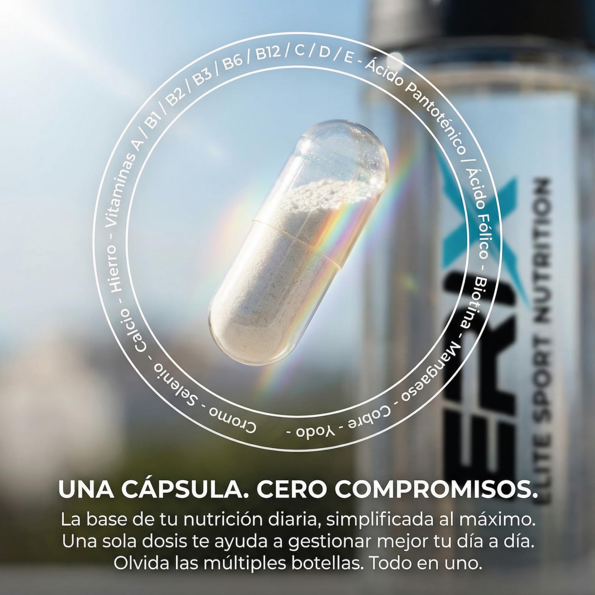 ERIX Nutricion Pack Entrenamiento - BCAA 2:1:1 + Glutamina (500g, Sabor Cola) y Multivitamínico (30 Cáps) - Incluye Shaker 700ml de Regalo - Recuperación Muscular y Vitalidad