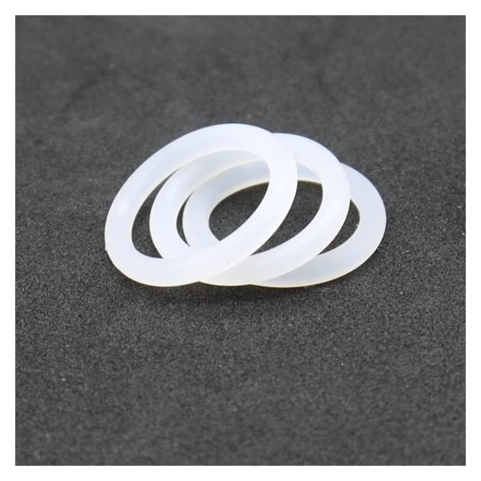 Silikonowe pierścienie uszczelniające O-ringi Uszczelka silikonowa Pierścień O-ring Biały 12 szt. 50 OD 5-80 mm CS 2(50pcs,OD 60mm CS 2mm)
