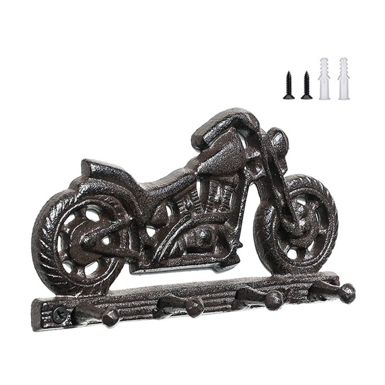 Tsophreniq Retro Styles Cast Iron Wall Mount Hook with Motorcycle/Bike Design for Hanging Clothes Keys Tools Multifunctional Wall Mount Hook Retro Styles Cast Iron for Hanging Clothes Keys