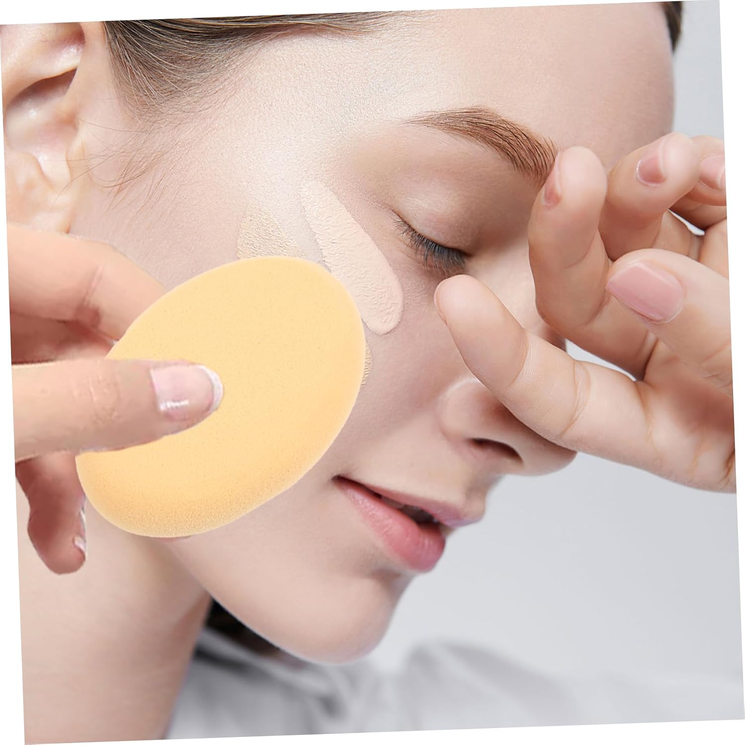 NOLITOY 5pcs Cream Puff for Face Powder Makeup Sponges for Blending Beauty Tools Makeup