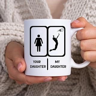 Womens Volleyball Mom Your Daughter My Daughter Volleyball dad BlackMug, Tea Mug, Tea Cup, Coffee Cup