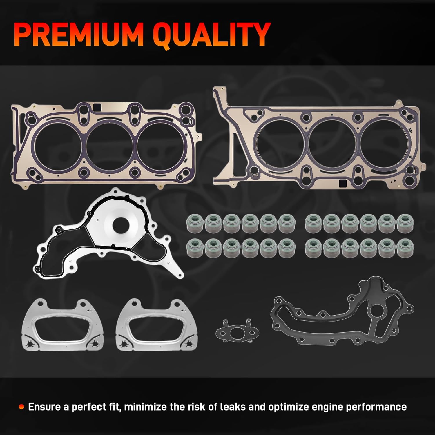 3.6 Cylinder Head Gasket Set Compatible with 2016-2022 Dodge Durango Jeep Grand Cherokee, Ram 1500 2019-2022, ProMaster 2022, Chrysler Pacifica Voyager 2017-2022 3.6L V6 Replace# HGS1184