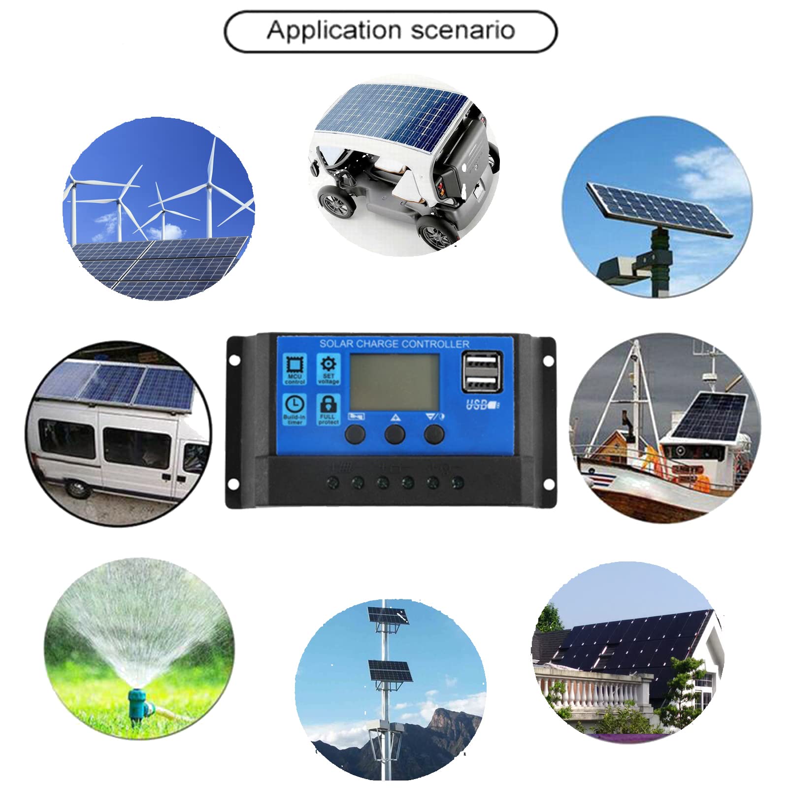 Kit Solar, Panel Solar Flexible, Placa Solar, Paneles Solares, 2Pcs 25W Módulos Solares con Controlador para Autocaravana Caravana Barcos Techos Camping Superficies Irregulares,60A Controller