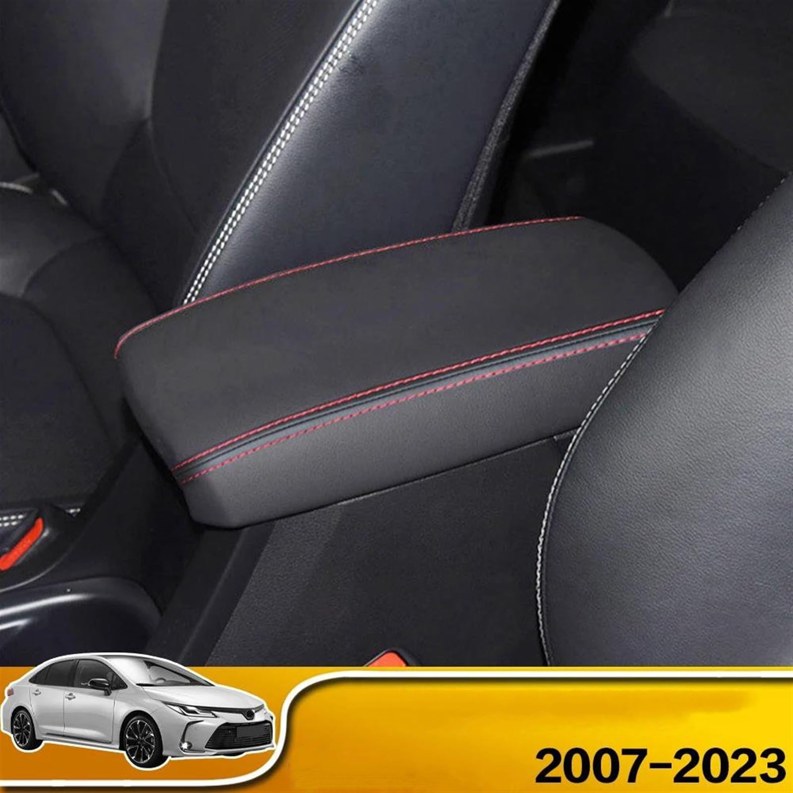Copri Bracciolo In Pelle PU Per Civic 11th 2022 – Cuscino Console Centrale Impermeabile, Accessori Auto Interni Black Line