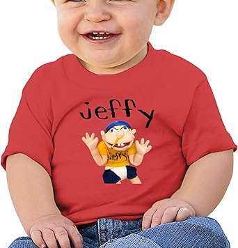 Amazon.com: Sml-Jeffy Comfortable and Breathable Skin-Friendly Baby Short-Sleeved T-Shirt Red 12 