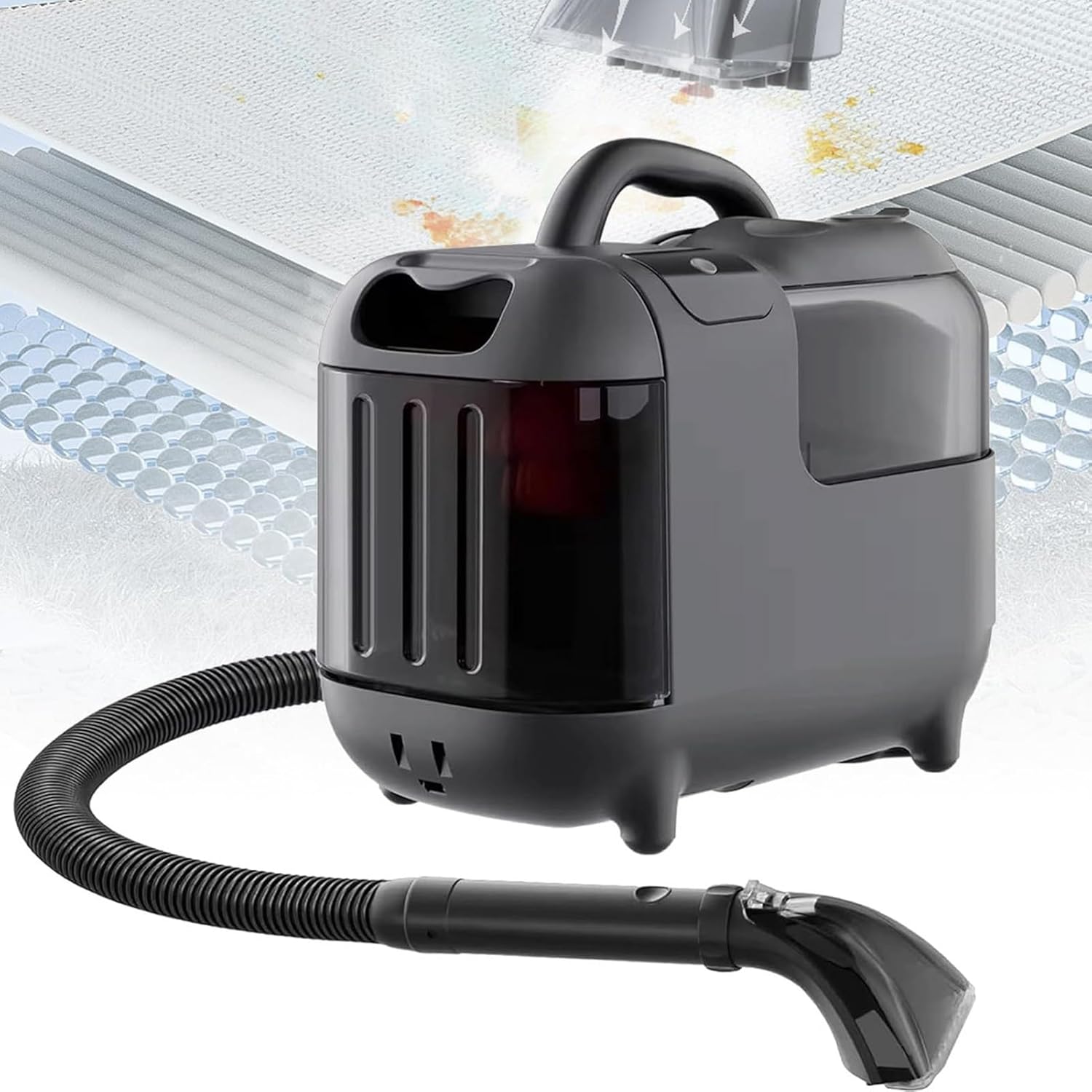 Steam Spray Suction All-in-One Machine,Carpet Cleaner Machine - 13Kpa Vacuum Suction, Three Modes - Normal Temperature/Hot Water/Steam