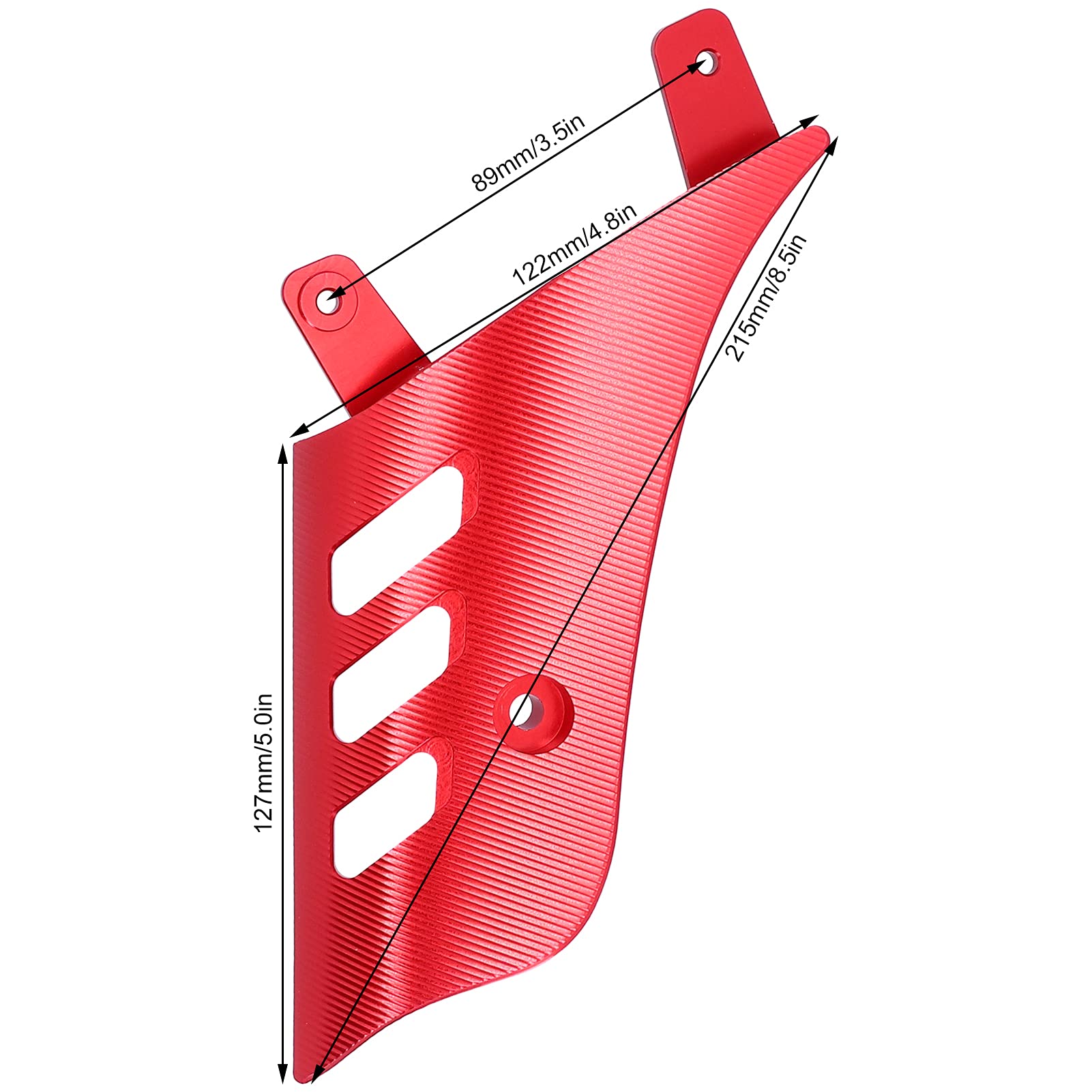 Schwingenabdeckung, Gabelwickel Ebike, Motorradschwingenabdeckung Vorderrad-Stoßdämpfer-Seitenersatz für GTS 125 200 300 2013-2020 (Ein Rot)