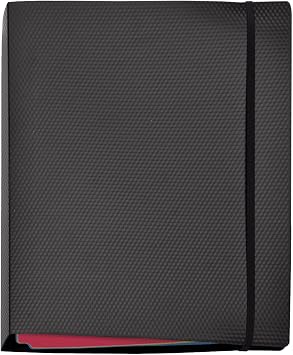 Veloflex 1141450 Diamond Ring Binder DIN 210 x 297 mm, Combi Mechanism Work Folder Black