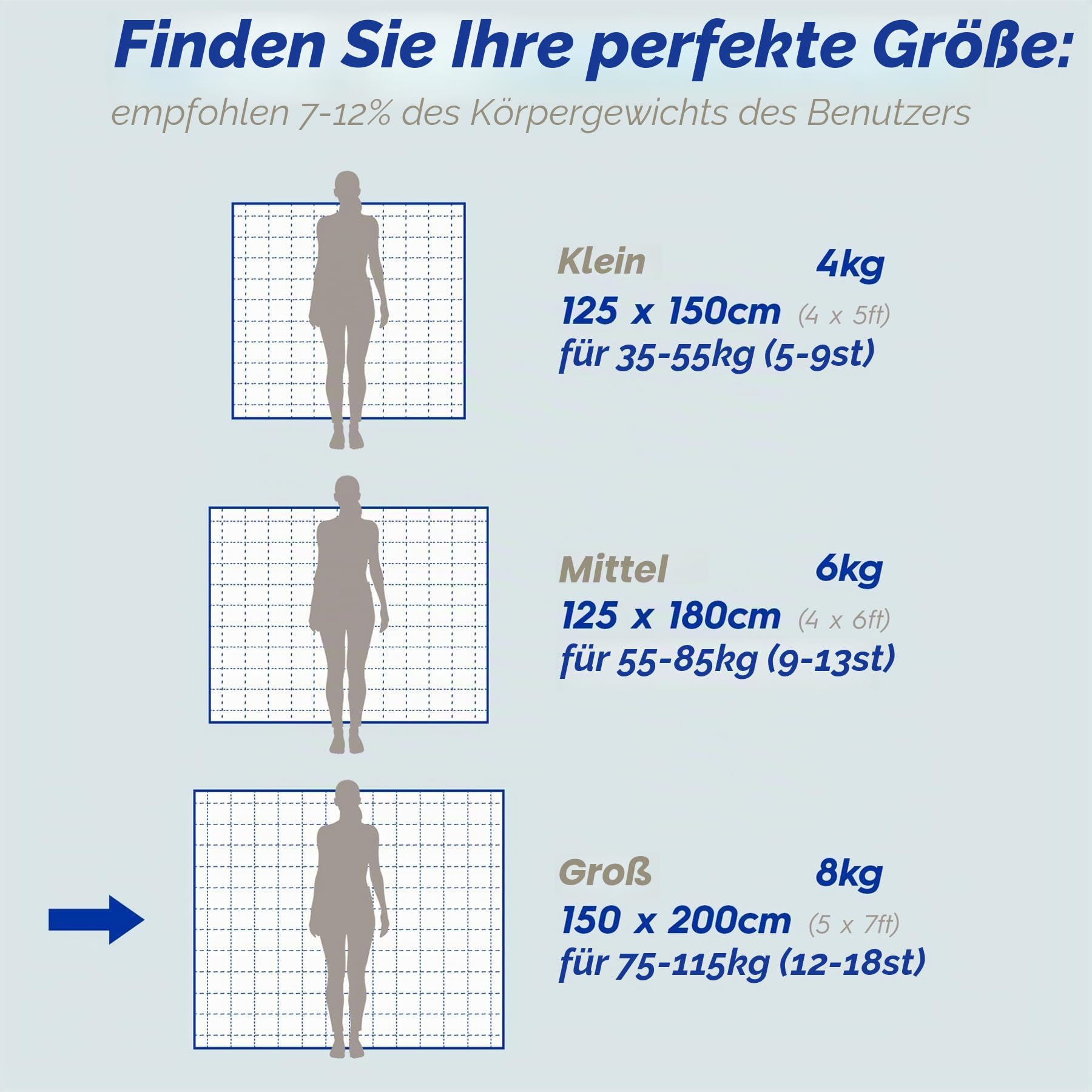 Harbour Housewares Gewichtsdecke mit Aufbewahrungstasche - 150 x 200cm - 8kg - Schwarz - 1x Schwer Erwachsene Baumwolle Bett Abdeckung Werfen mit Glasperlen | Hochwertige 7-Lagen-Konstruktion | Angst