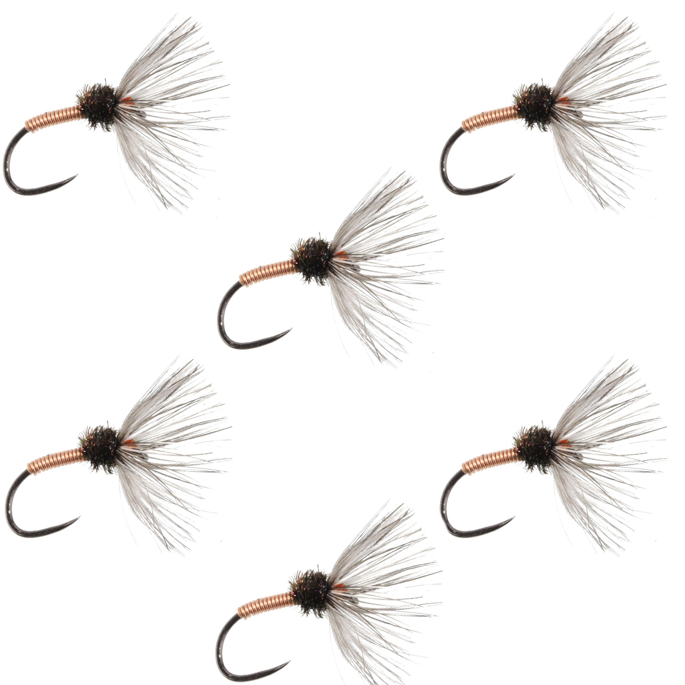 The Fly Fishing Place Copper Sakasa Kebari - 6 Tenkara Flies - Size 14