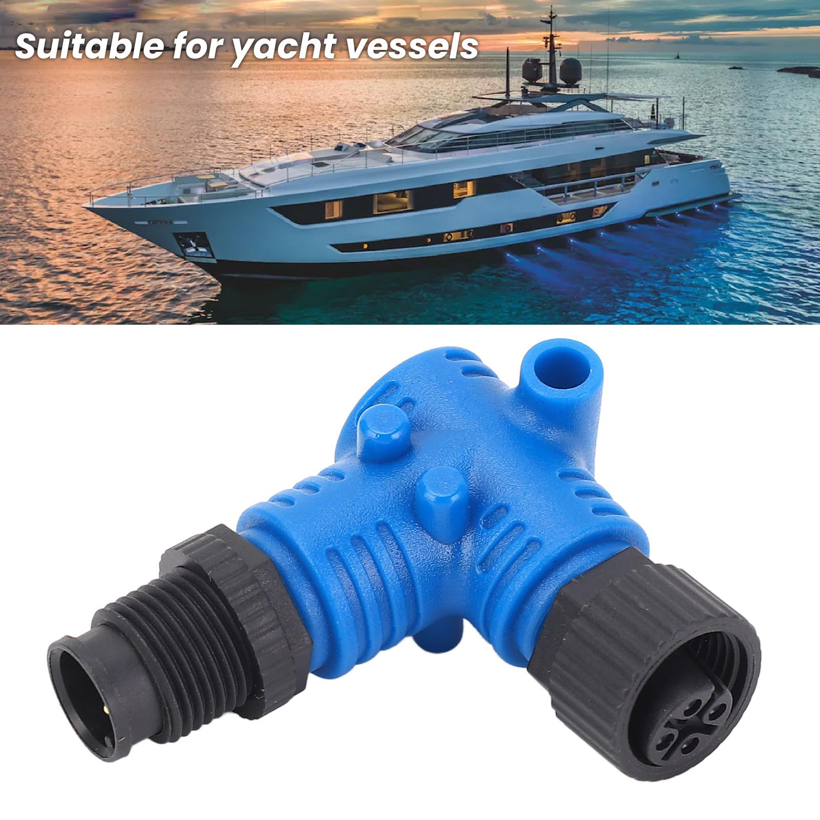 per Connettore NMEA2000 a 90 ° M12 PIN IP67 Connettore a Gomito a 90 Gradi per Reti Lowrance