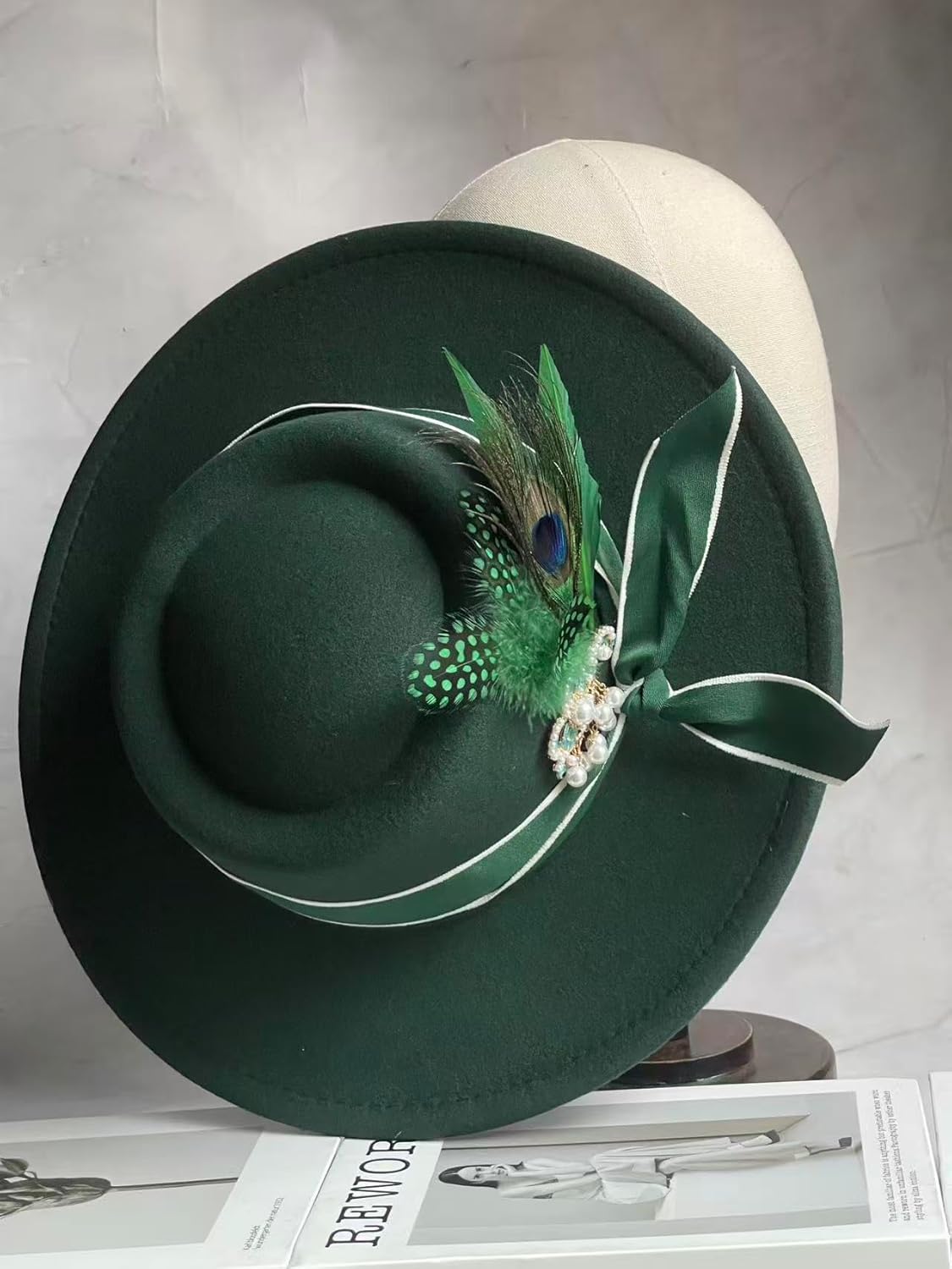 Big Wide Brim Women Fedora Hat- Panama Dress Hats for Party 2025 - Image 4