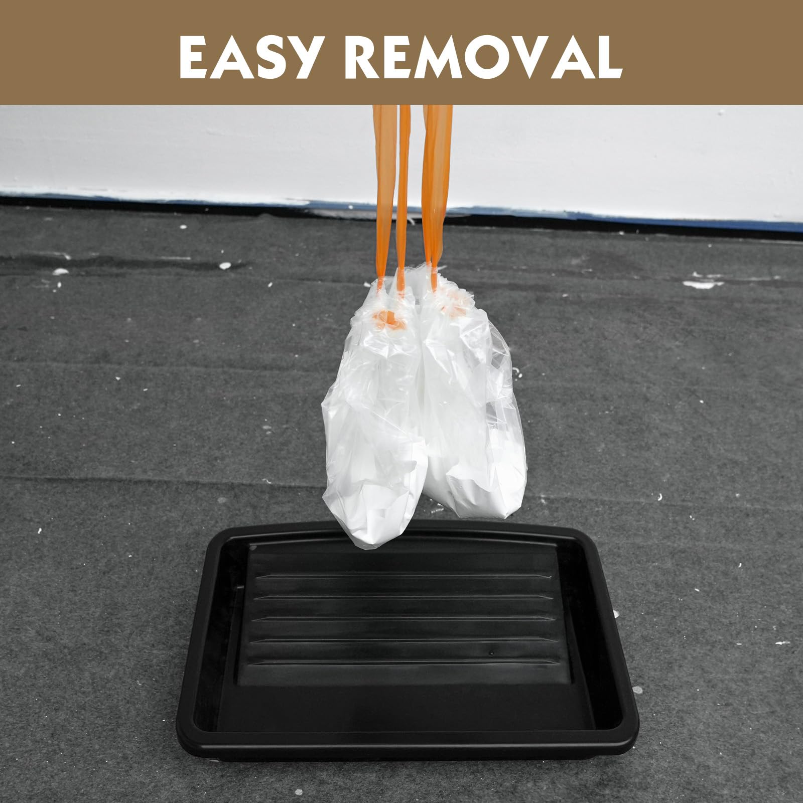 ROLLINGDOG Bac à peinture de 30,5 cm et 10 revêtements de bac à peinture – Parfait pour peindre sans désordre, nettoyage facile et utilisation durable