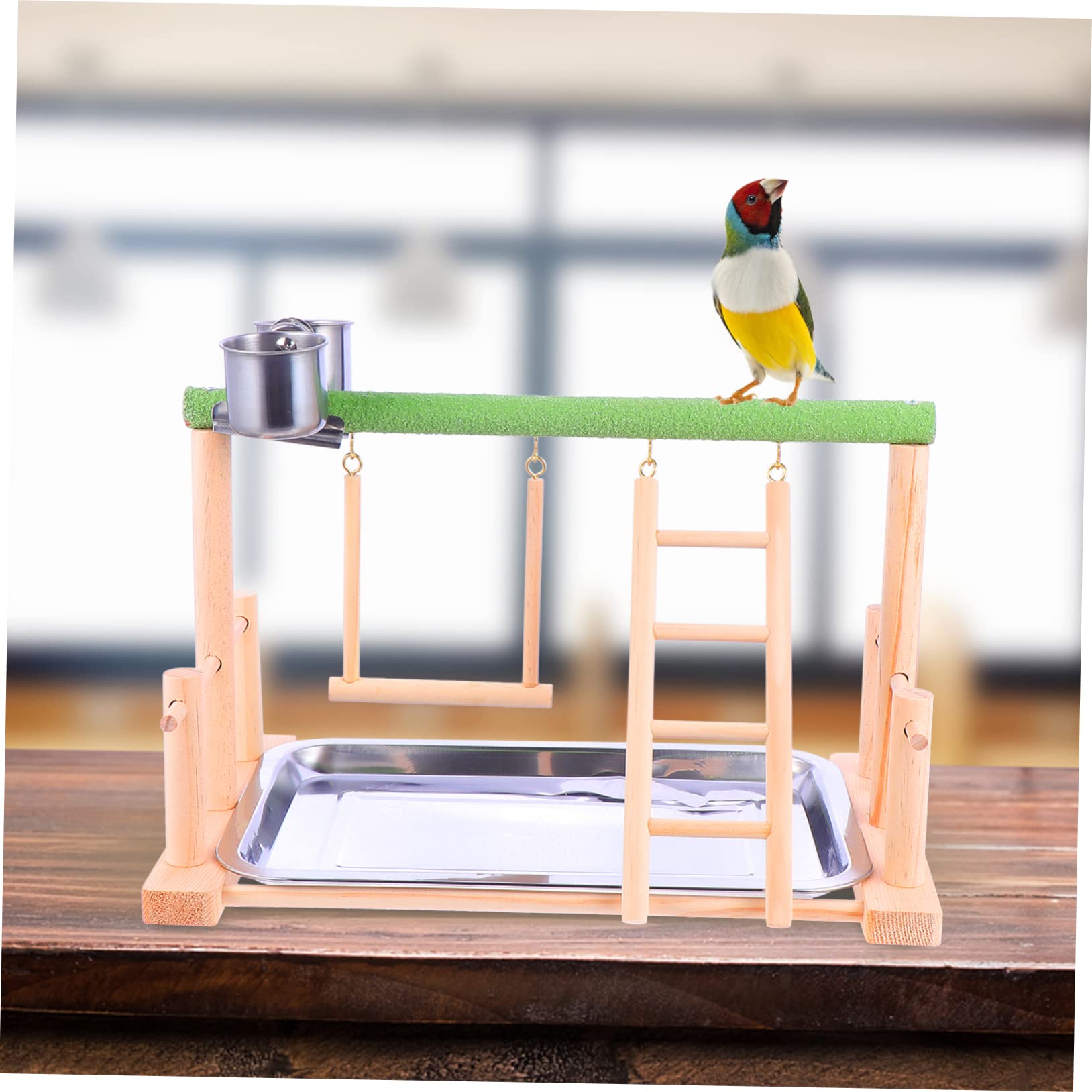 Toddmomy Plataforma De Juguetes para Pájaros Escalera De Madera para Pájaros Juguete para Hacer Ejercicio