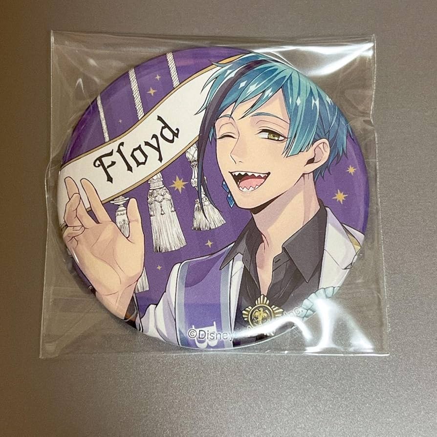 ツイステ おめかしバースデー フロイド 缶バッジ ツイステッドワンダーランド ツイステ フロイド アニメジャパン