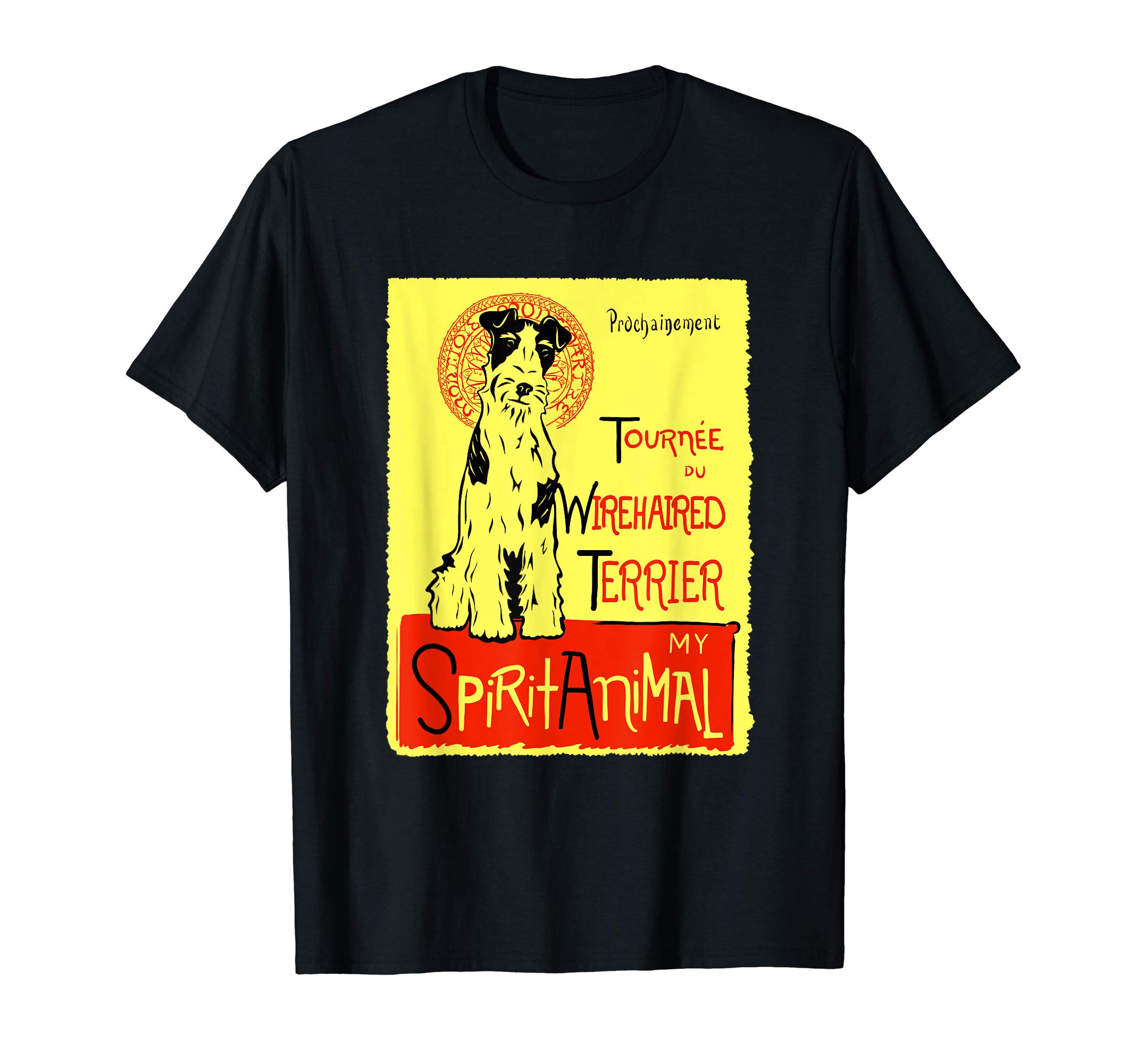 Cute Wire Haired Terrier Dog Art Wire Fox Terrier Gift T-Shirt