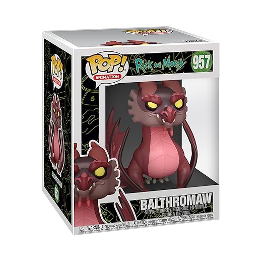 Pop Funko Super: Rick &Amp; Morty - 6 Inch Balthromaw Collectible Vinyl Figure, Multicolor (55251)