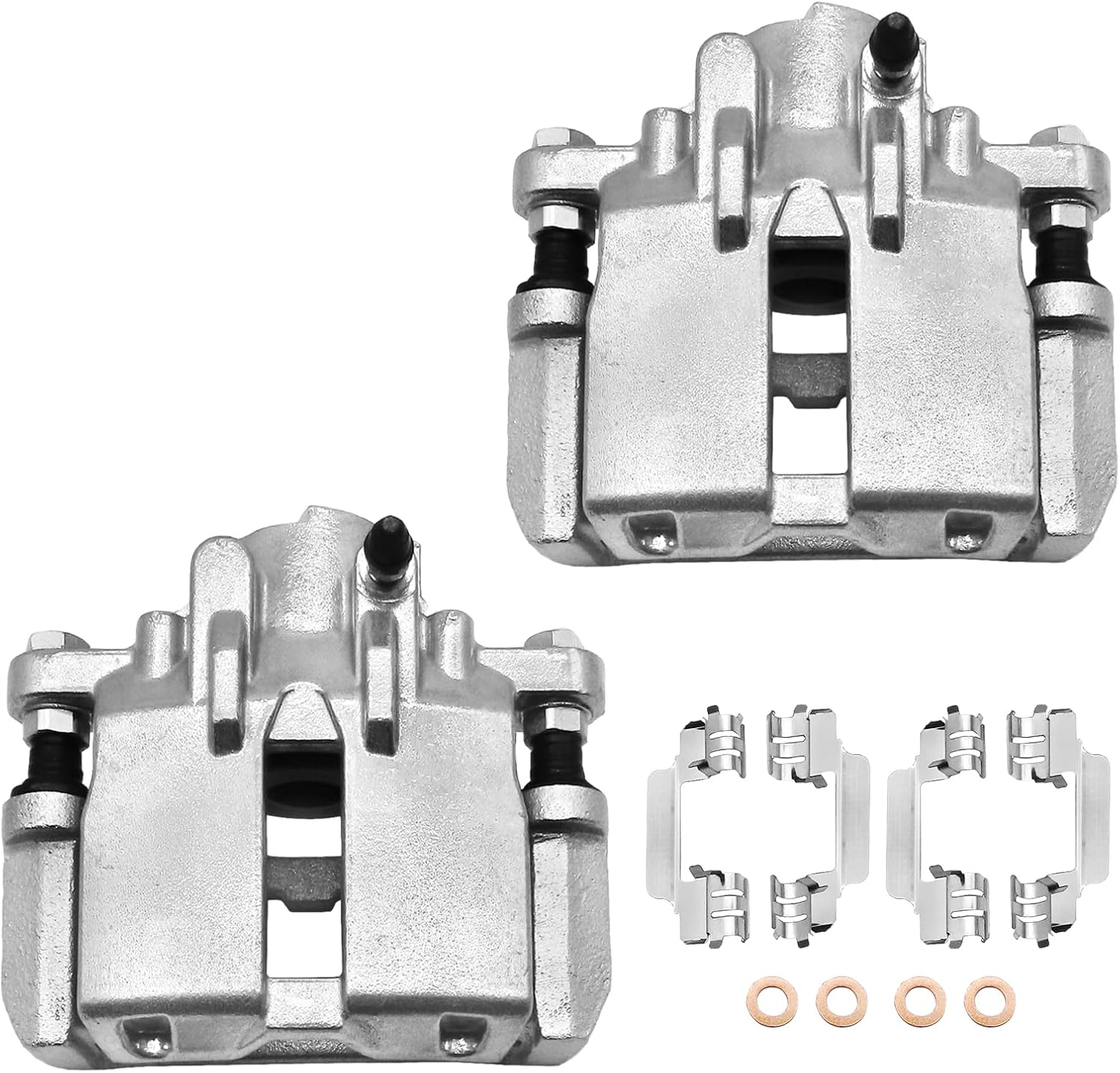 Brake Caliper Compatible with Cadillac CTS 2003-2008, STS 2005-2011, 18-B4874 18-B4875 Rear Driver and Passenger Side with Bracket caliper for Pair Set of 2