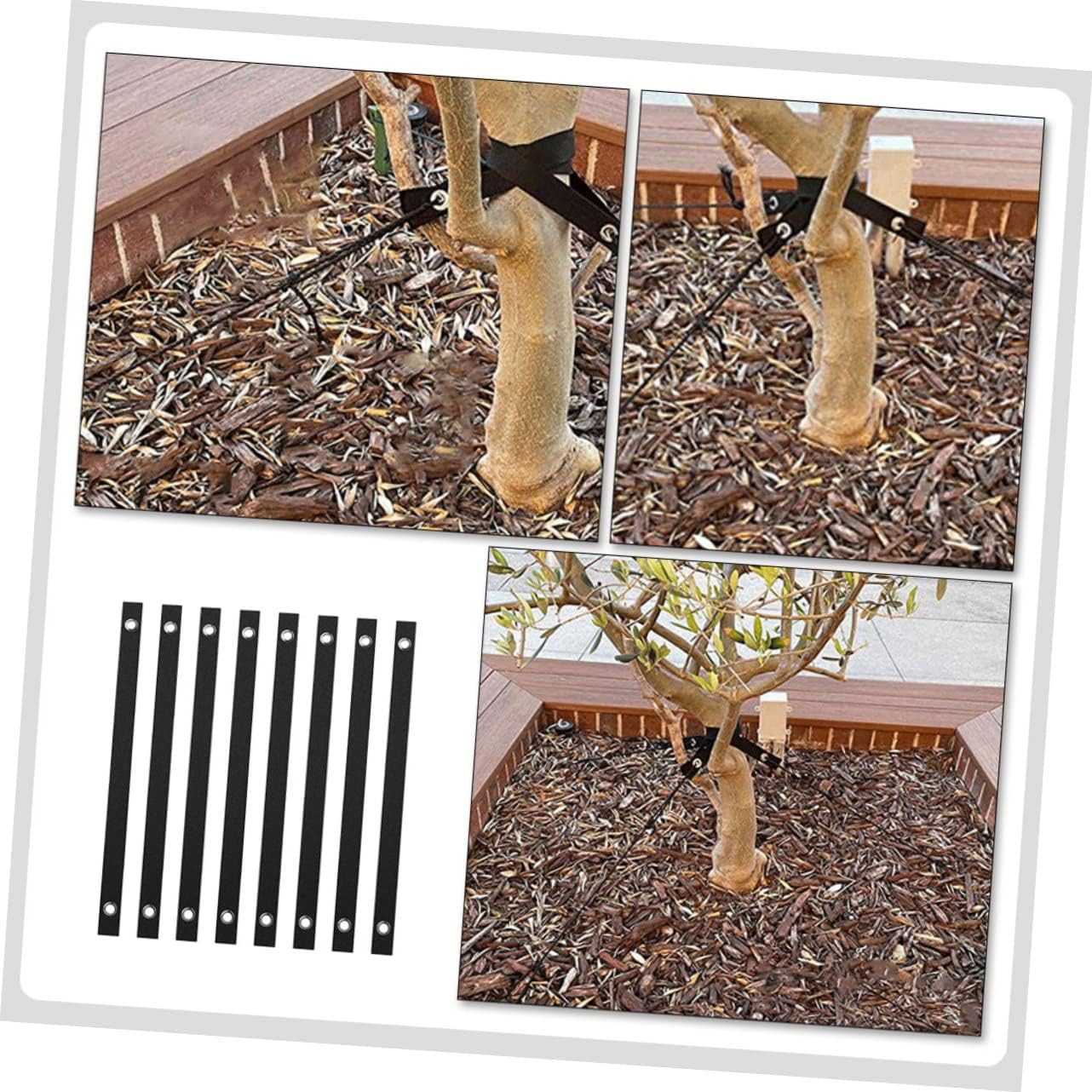 GANAZONO 32pcs Nylon Tree Support Straps for Newly Planted Saplings and Flexible Tree Ties for Staking Young for Garden Plant Support and Stabilization