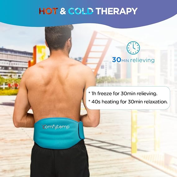 Comfytemp Ice Pack for Back and Cordless Back Heating Pad Bundles