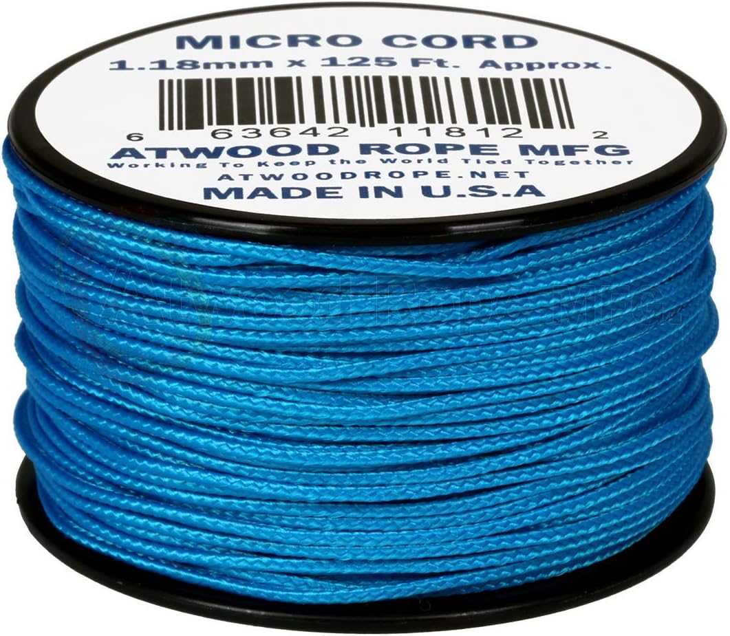 Atwood Rope MFG 1.18mm Micro Cord - Blue USA Made