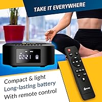 Vista 5 de KLIM Boombox E1 - Reproductor de CD portátil con subwoofer - Bajo extra, Bluetooth, radio FM, USB, AUX, MP3 - Batería recargable, modos con cable e