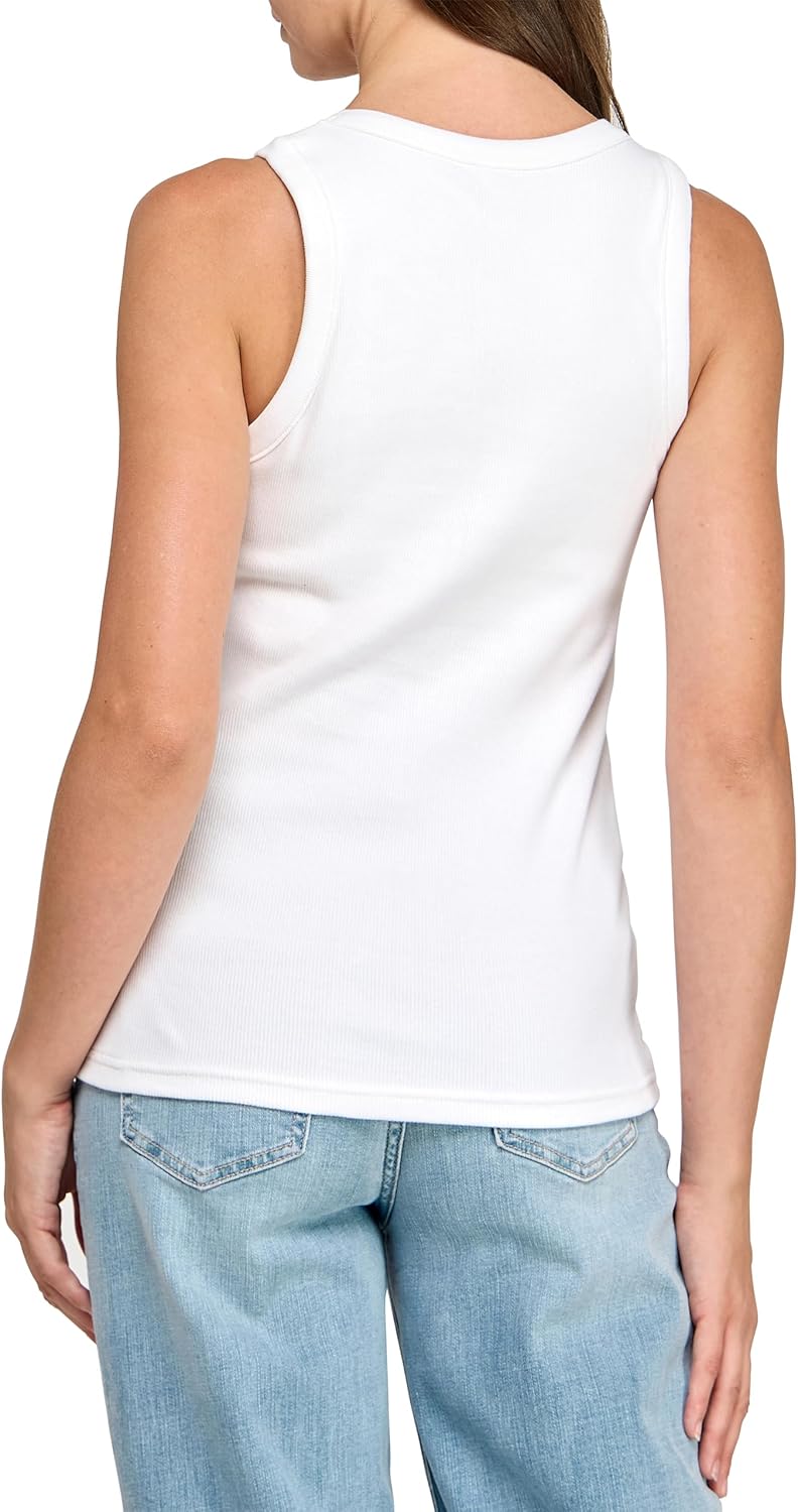 GREEN VOYAGE Women's GOTS Certified Organic Cotton Sleeveless Shelf Bra Rib Tank Tops - Image 5