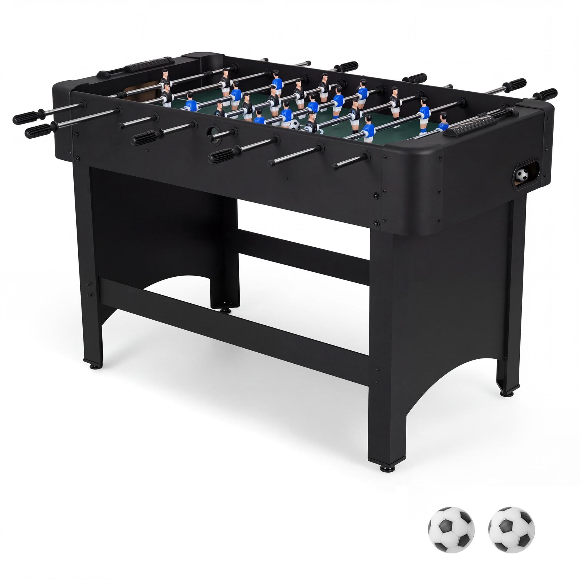 GOPLUS Table Baby-Foot avec 22 Joueurs et 2 Ballons, Table de Jeu Babyfoot avec Pieds Réglables et 2 Marqueur Manuel, pour 2-4 Adultes Enfants, Réunions Familiales et Fêtes, 103 x 58 x 79 cm