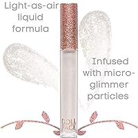 Vista 5 de Doll Face Brillo de labios Glitterazzi Liquid Lip Bling Purpurina con un brillo brillante para labios Acabado transparente Libre de crueldad